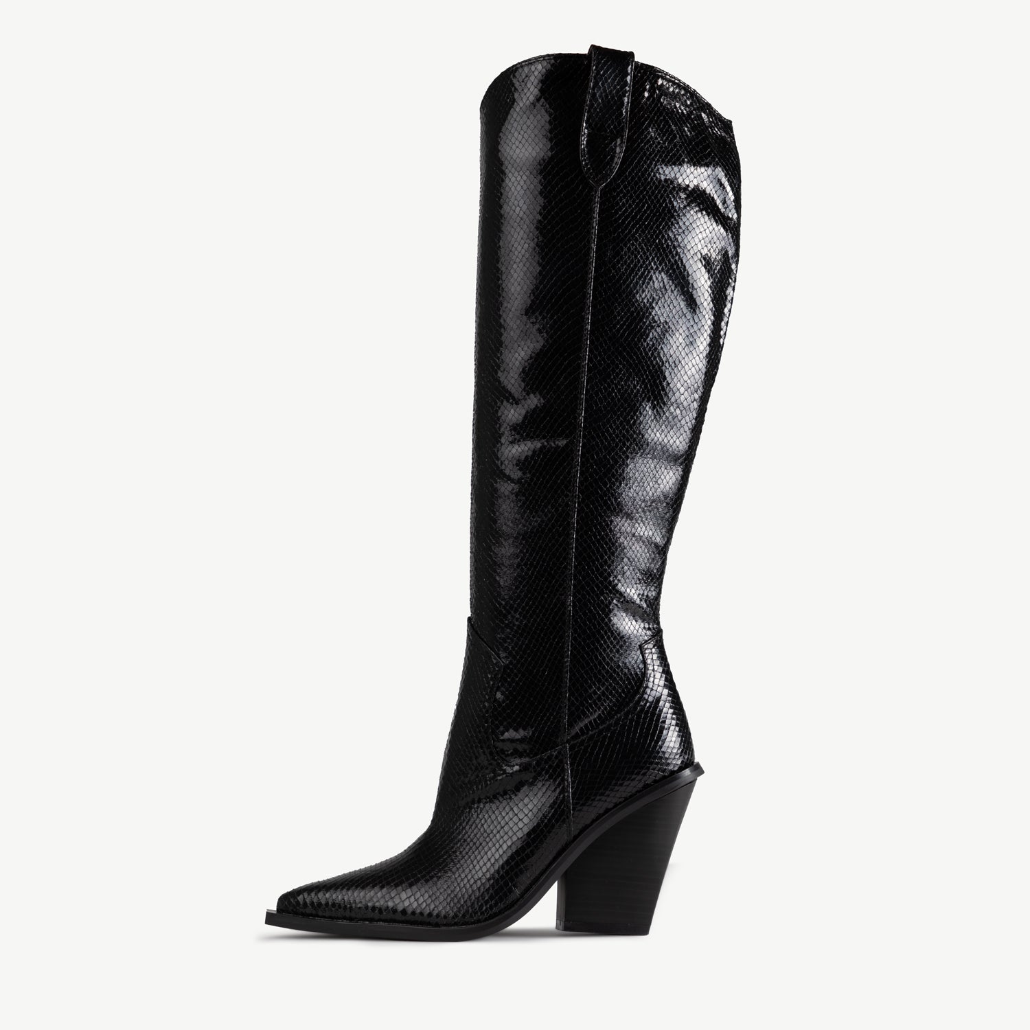 RAID Portland Long Boot in Black Snake