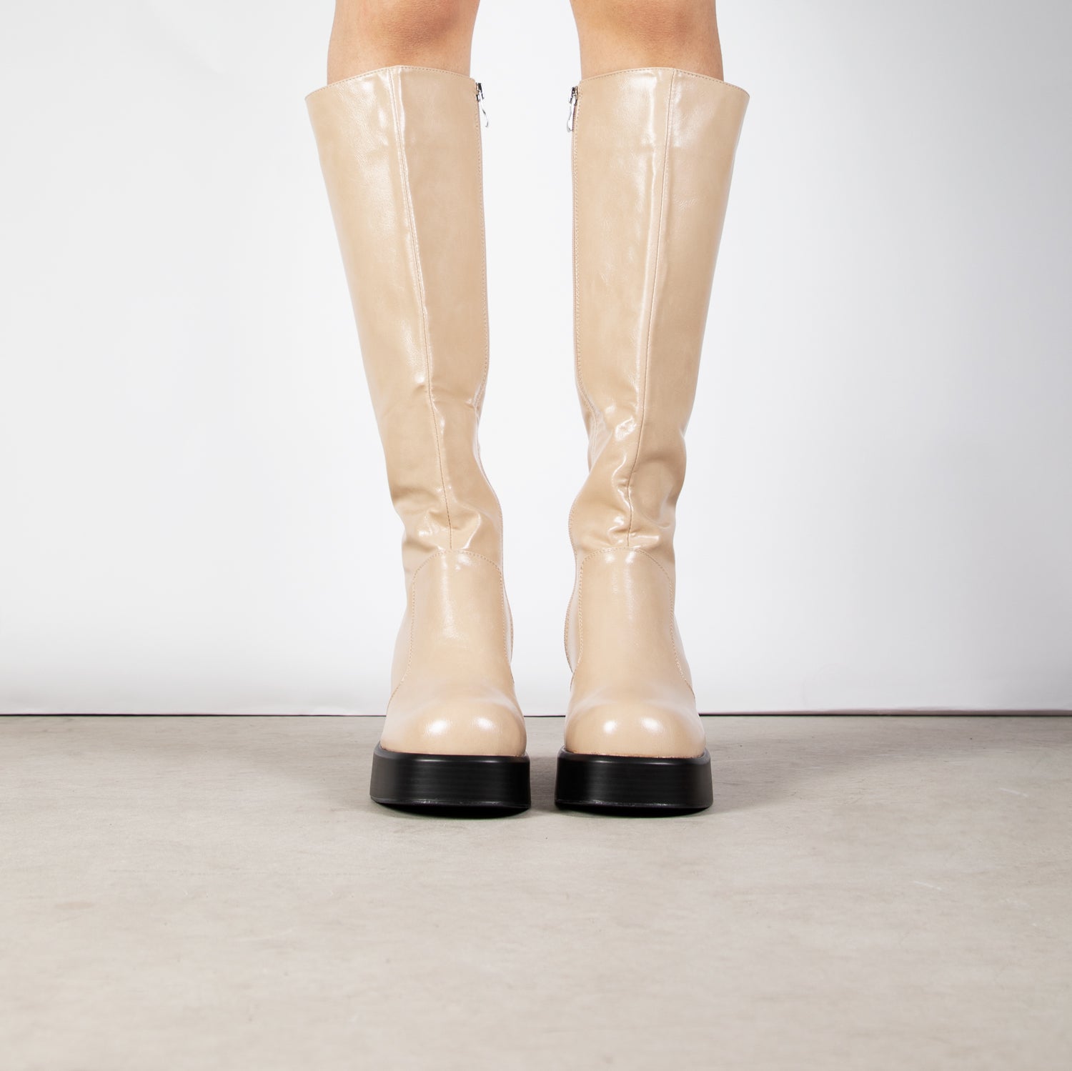 RAID Raewyn Long Boot in Nude