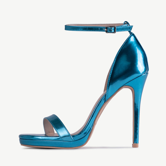 RAID Reagan Heeled Sandals in Blue