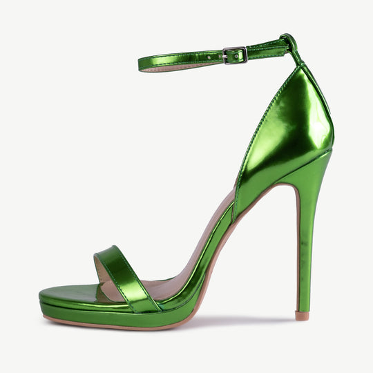 RAID Reagan Heeled Sandals in Green