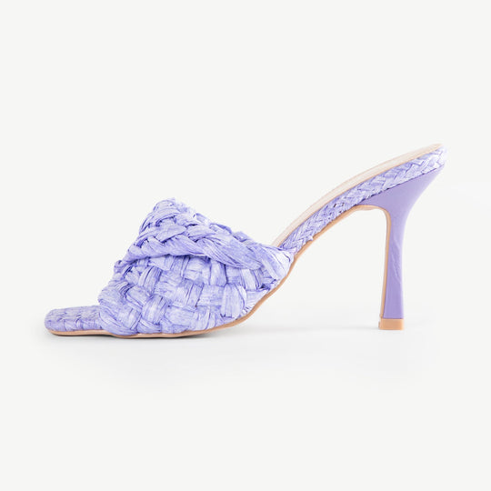 RAID Samaira Heeled Mules In Lilac