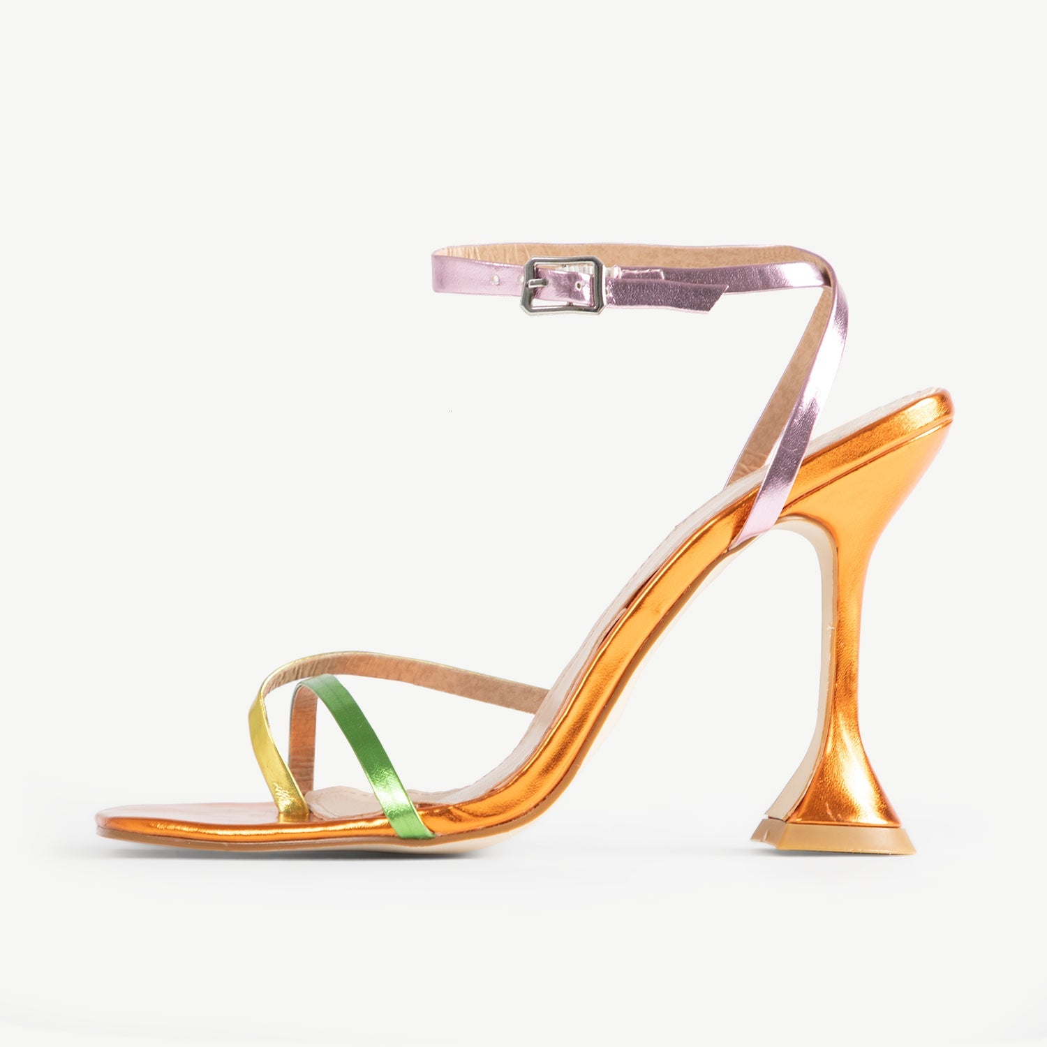 RAID Trevia Heeled Sandal in Orange