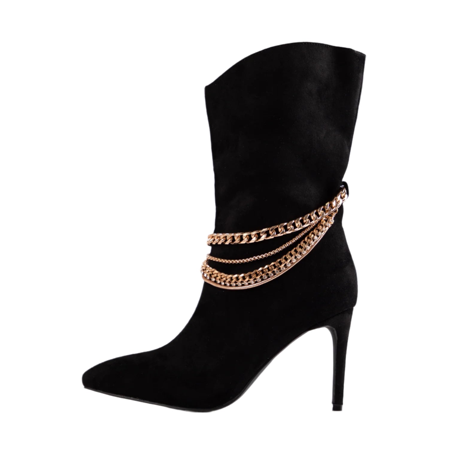 RAID Trixabel High Ankle Boot in Black Suede