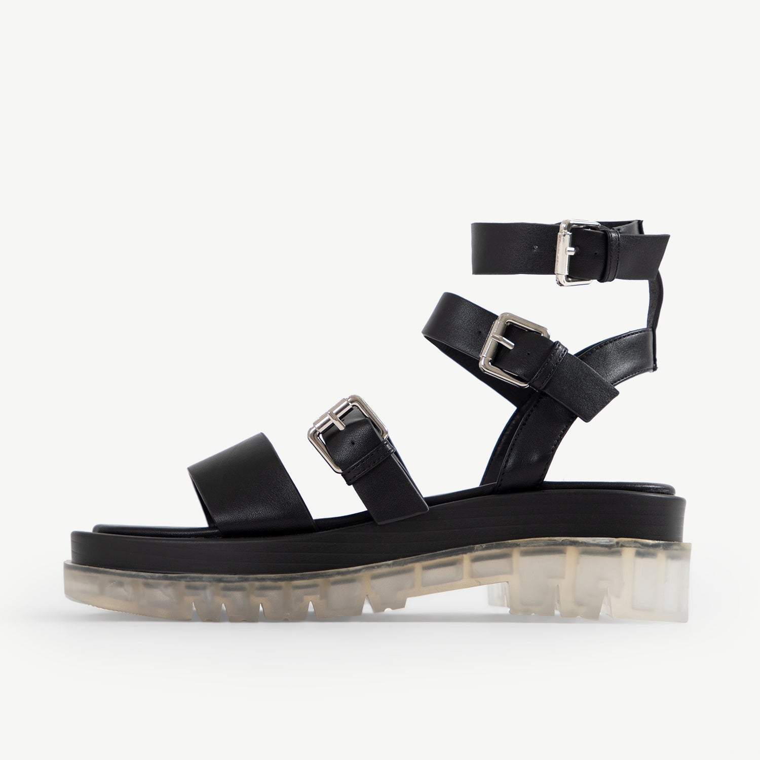 RAID Wylde Platform Sandal In Black