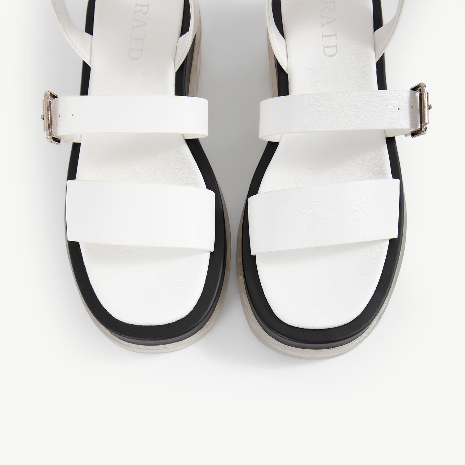 RAID Wylde Platform Sandal In White