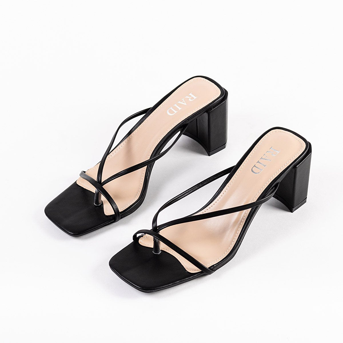 RAID Freddy Heeled Mule in Black