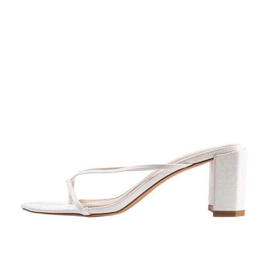 RAID Freddy Heeled Mule in White